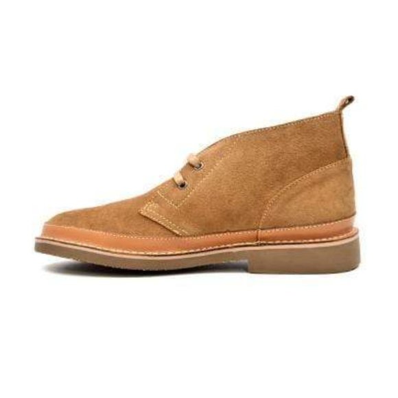 British Walkers Cambridge Men's Tan Suede Desert Boots - Picture 5 of 7